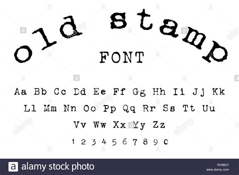 Stamp Font Stock Photos And Stamp Font Stock Images Alamy