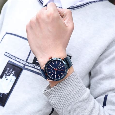 Ripley Reloj An Logo Curren Original Krec Para Hombre Acero Color