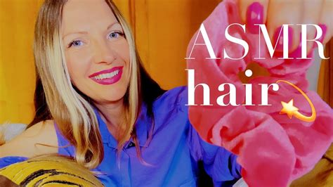 ASMR Hair Brushing Ponytail Hair Flipping YouTube