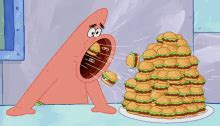 Patrick Eating Krabby Patty GIFs | Tenor