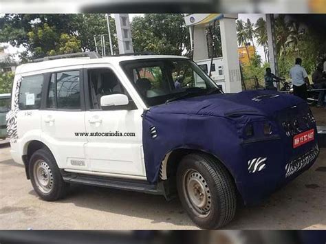 Mahindra Scorpio Facelift Spotted Testing Drivespark News