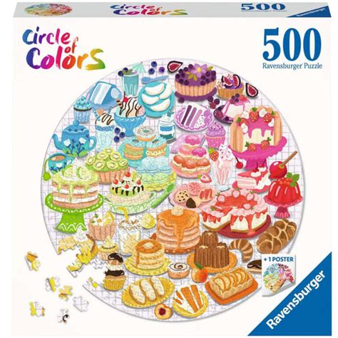 Ravensburger Round Puzzle Circle Of Colors Desserts Pastries Pcs