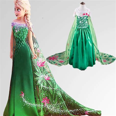 Elza Dress Anna Vestido Robe Princess Elsa Wedding Ana Disfraz Vestido