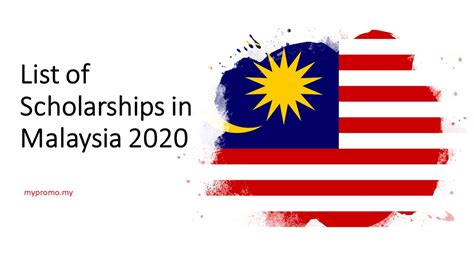 List of Scholarships in Malaysia 2020 | November 2024 mypromo.my