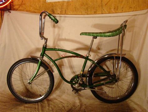 1970 Schwinn Stingray Boys Campus Green Banana Seat Muscle Bike Slik S7