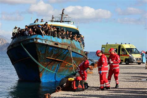 Migrant Boat Docks In Crete After Dramatic Rescue