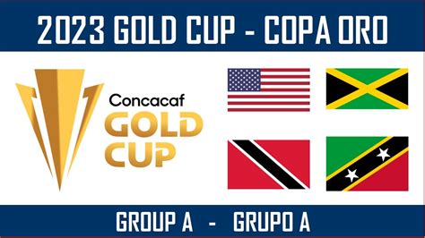 Gold Cup Copa Oro Usa Vs Jamaica Trinidad Vs Saint Kitts