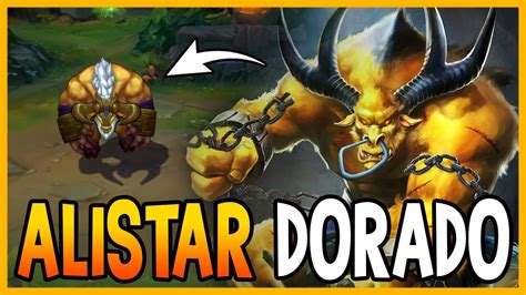 SKIN DE ALISTAR DORADO League Of Legends YouTube