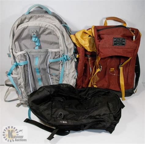 LOT OF 3 EDDIE BAUER BACKPACKS - Kastner Auctions