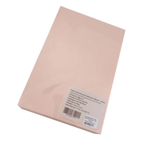 Papel Sublimatico Fundo Rosa BC A4 100g C 100 Folhas