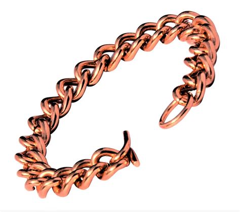 Non Magnetic Solid Copper Men S Chain Link Bracelet With Gift Option