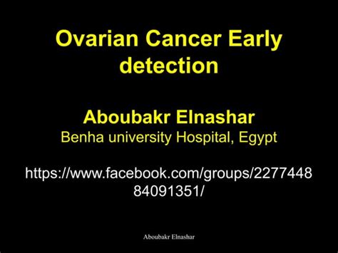 Early Detection Of Ovarian Endometrial And Vulval Cancers Ppt