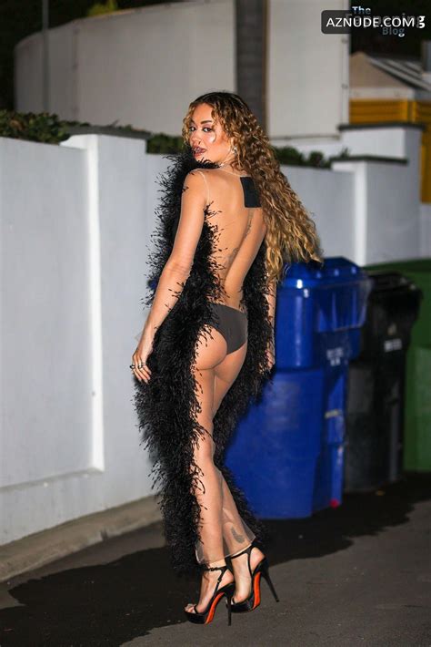 Rita Ora Sexy Shows Off Her Hot Ass At The Years Of Music With Costa Brazil Party In Los
