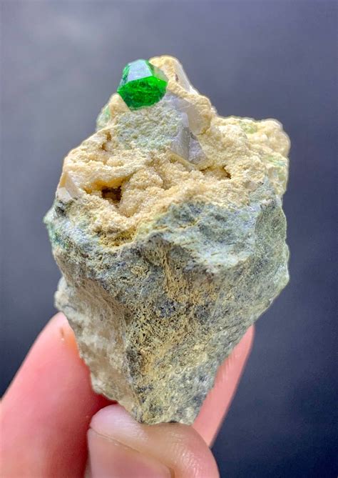 Natural Rare Green Demantoid Garnet Crystal Specimen On Etsy