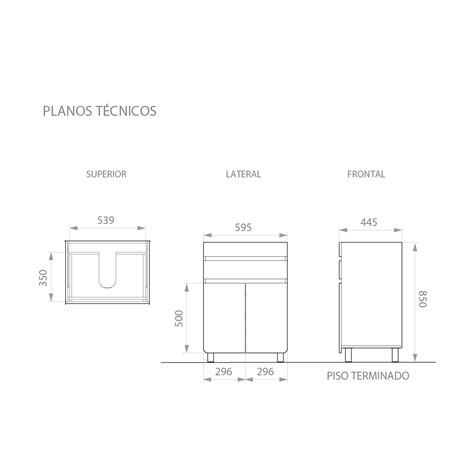 Mueble Aluvia Miel Lavamanos Blanco X Deposito San Carlos Ferreteria