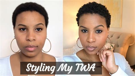 Styling My Twa😍 Very Short Natural Hair Youtube