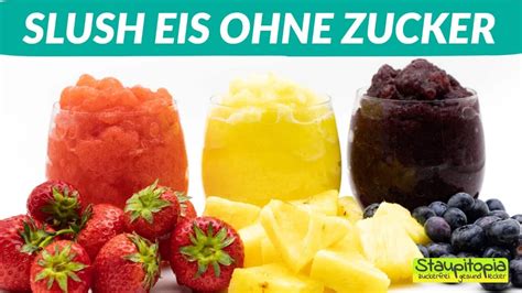 Slush Eis Selber Machen Ohne Zucker Mit Nur 2 Zutaten YouTube