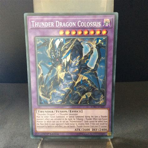 Thunder Dragon Colossus Sofu En St Edition English Mint Tcgx