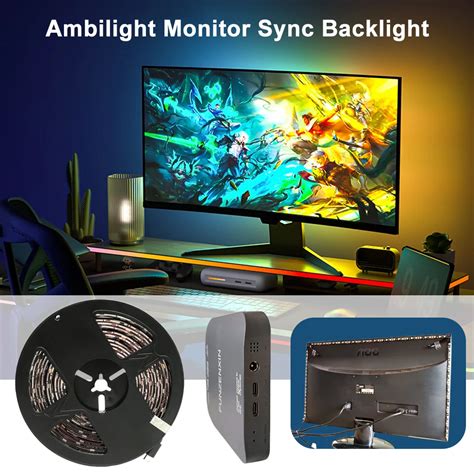 Ambilight Tv Oyun Klar Erit Bilgisayar Monit R Arka Fantezi Led Ler