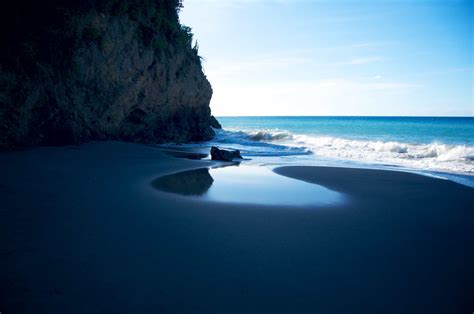 Black Sand Beach Wallpaper Wallpapersafari