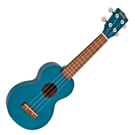 Mahalo Kahiko Ukulele Transparent Blue Gear Music