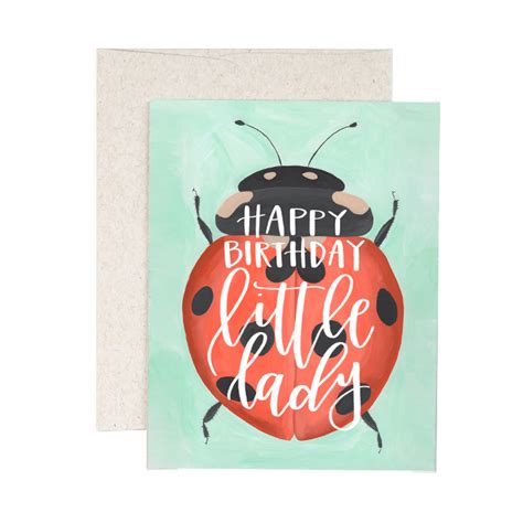 Ladybug Birthday Greeting Card Ruff House Paperie