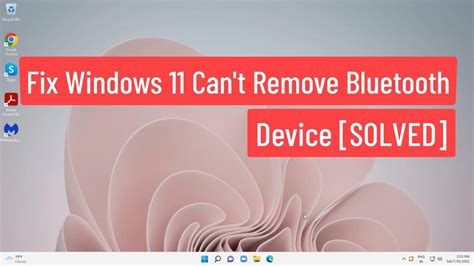 Fix Windows 11 Can T Remove Bluetooth Device SOLVED YouTube