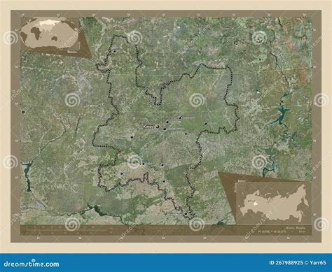 kirov russia high res satellite labelled points cities stock illustration illustration