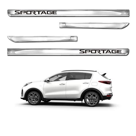 Jogo Friso Lateral Personalizado Modelo X Treme Cor Cromado Sportage