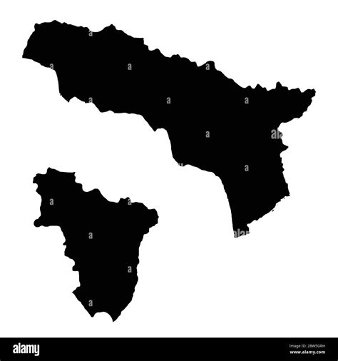 Vector Map Abkhazia And Sukhum Country And Capital Isolated Vector