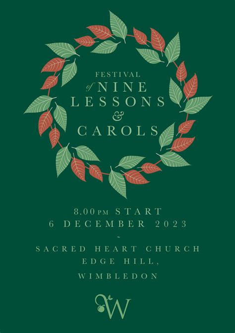 Music Festival Of Nine Lessons And Carols Tickets Sacred Heart