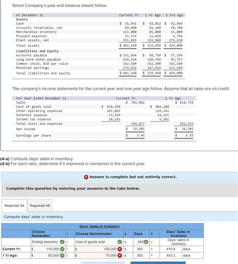 Solved Simon Company S Year End Balance Sheets F Solutioninn