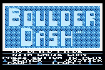 Screenshot Of Boulder Dash Arcade 1984 MobyGames