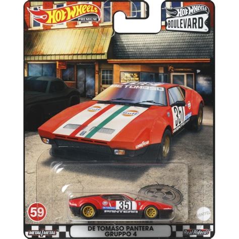 Mattel Hot Wheels Premium Boulevard Cars De Tomaso Pantera Gruppo GJT HCR Toys Shop Gr