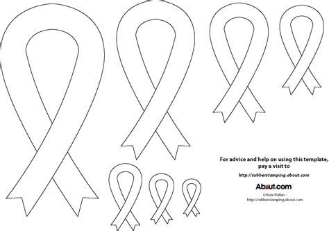 Free Printable Cancer Ribbon Template Free Printable Templates