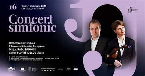 Concert Simfonic Orchestra Simfonic A Filarmonicii Banatul Timi Oara