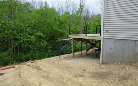 Deck Helical Piers Cleves Ohio Hughes Construction