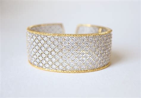 Proantic Bracelet R Sille Ajour E Deux Tons D Or Carats