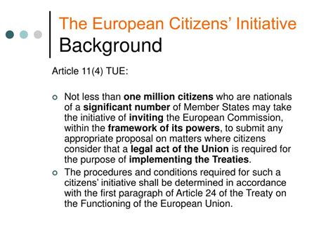 Ppt The European Citizens Initiative Powerpoint Presentation Free Download Id6197774