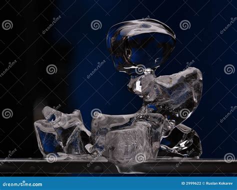 Ice sculpture stock photo. Image of blue, reflected, creature - 2999622