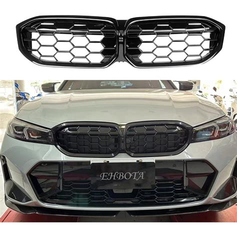 For Bmw G20 Lci Facelift Honeycomb Grille Front Diamond Grille M340i M Grille G20 Accessories