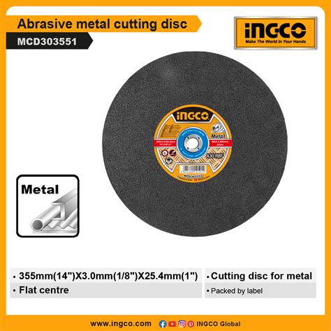 Ingco Abrasive Metal Cutting Disc Mcd Albirco