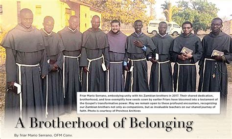 A Brotherhood Of Belonging Conventual Franciscan Friars