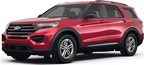 Red 2022 Ford Explorer