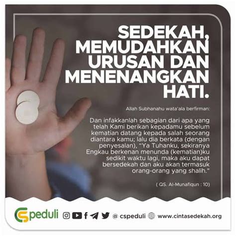 Sedekah Menenangkan Hati Gag