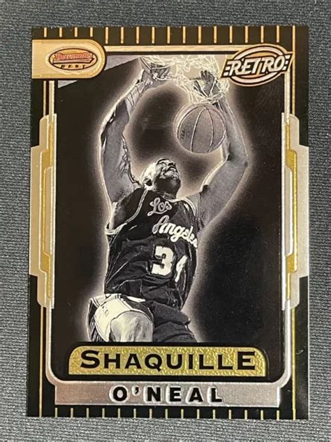 1997 BOWMAN S BEST RÉTRO Shaquille O Neal Lakers INSERT TB8 super joli