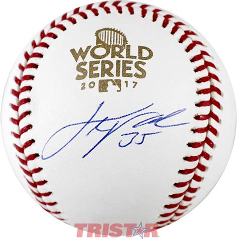 Justin Verlander Autographed 2017 World Series Baseball