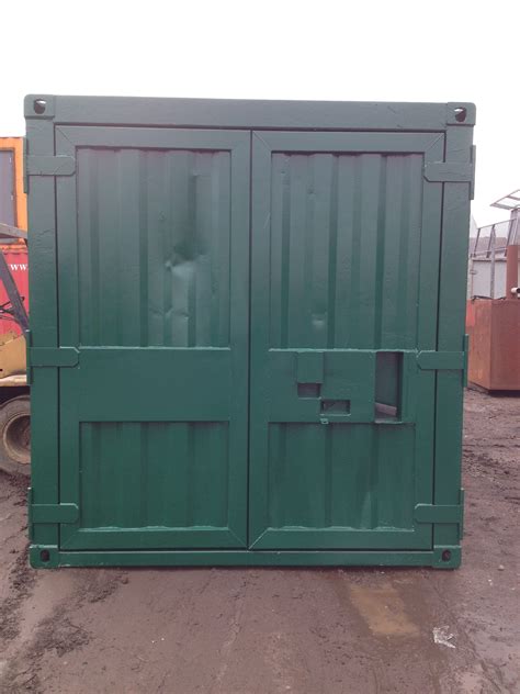 Ft X Ft Green Used Storage Container Ply Lined