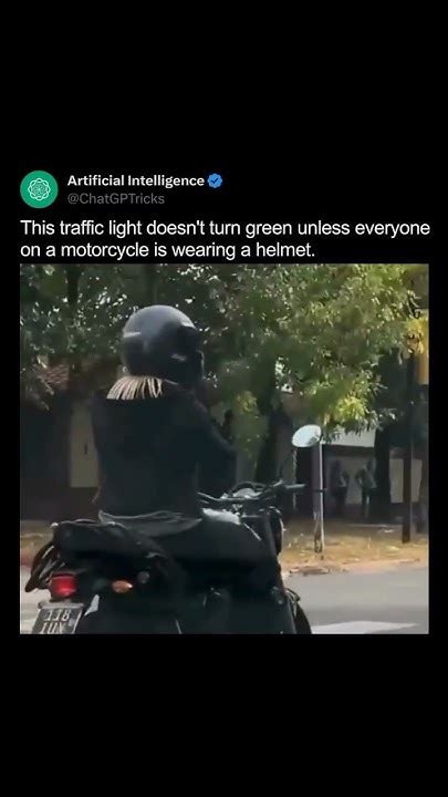 No Helmet No Green Light 🚨 Youtube