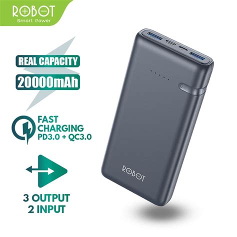 Jual Powerbank Robot Mah Rt A Dual Input Port Type C Micro